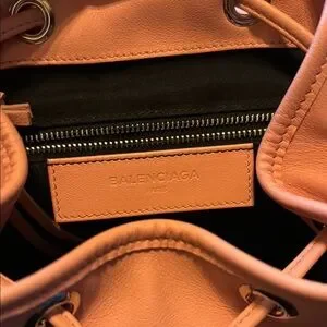 Balenciaga | Bags | Balenciaga Pink Backpack With Metallic  display picture 1